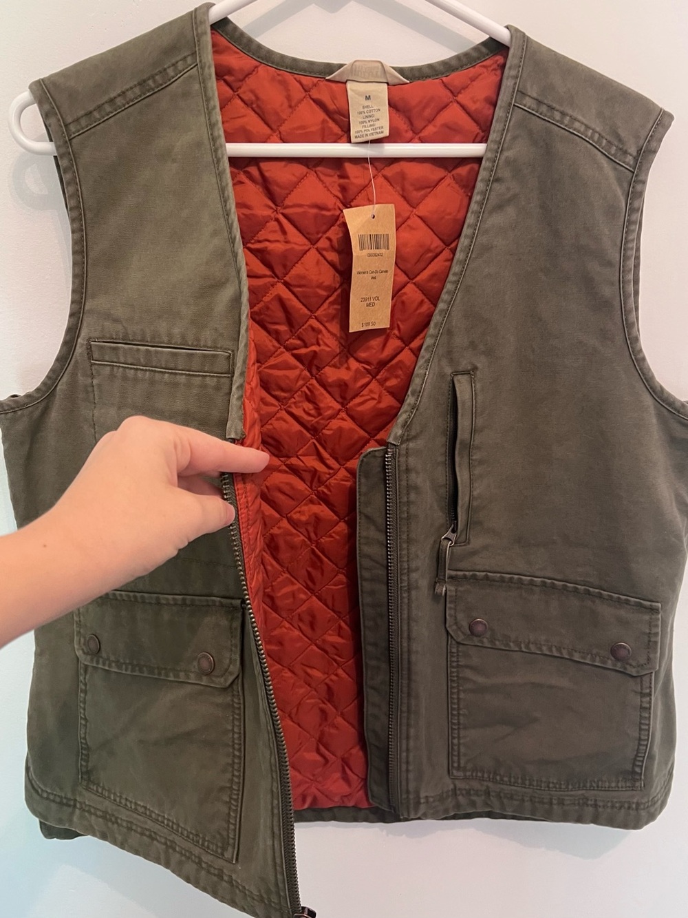NWT Duluth Trading Co. Women’s Can-Do Canvas Vest M